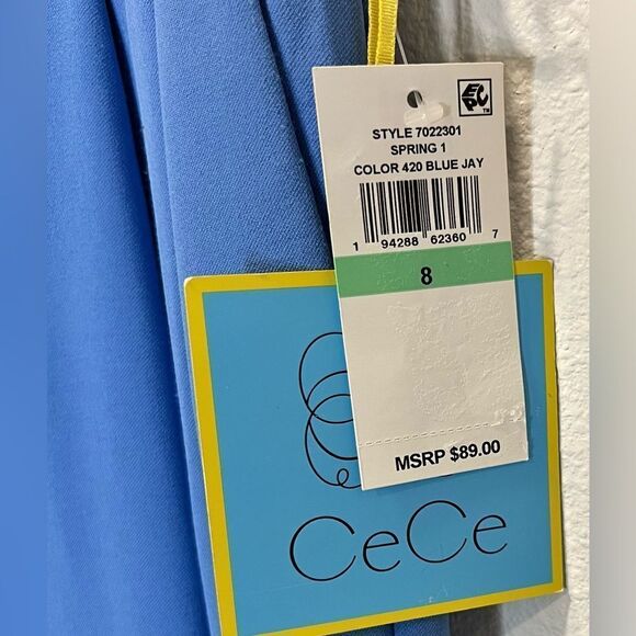 CECE Wide Leg Relaxed Twill Pants Size 8 - Picture 5 of 9